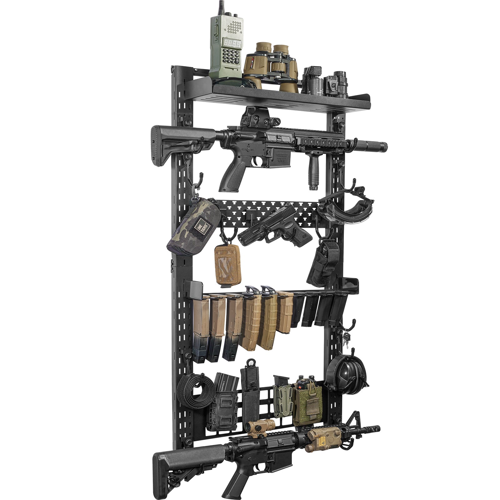 Wall Mount Rack 13 丨Shelf & Mag Hanger Added